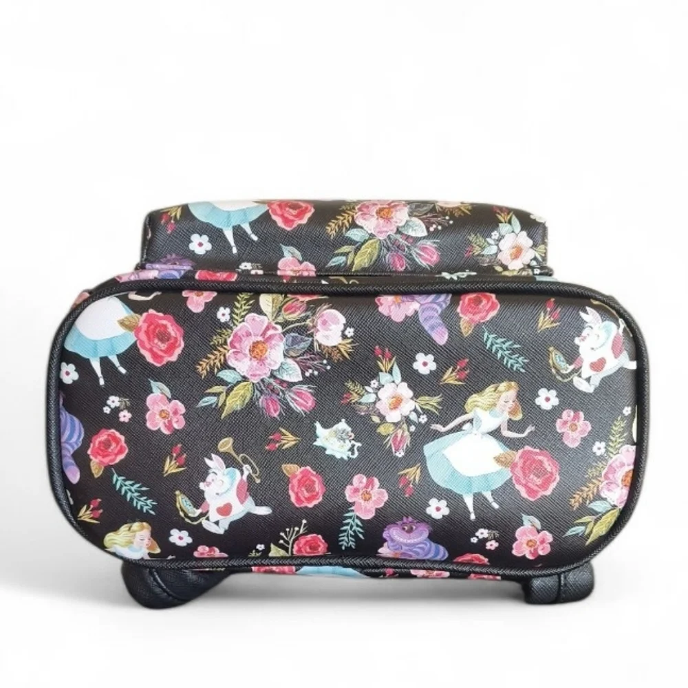 Loungefly Disney Alice In Wonderland Allover Print Floral Mini Backpack